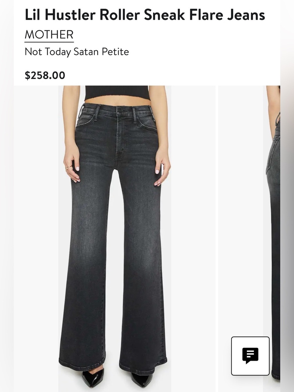 Black Wide-Leg Women's Jeans - High Waist